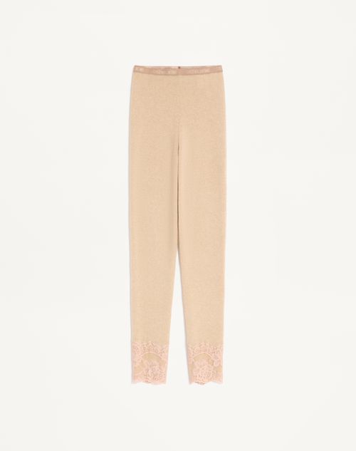 Valentino - Cashmere Leggings - Alabaster - Woman - Trousers And Shorts